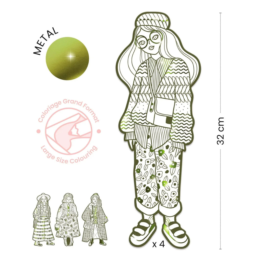 Les Demoiselles Bowie & Friends | Fashion Coloring