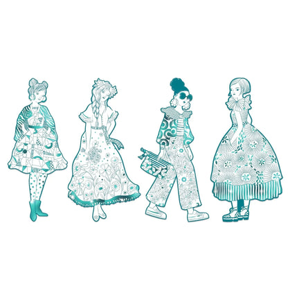 Les Demoiselles Rebekka & Friends | Fashion Coloring