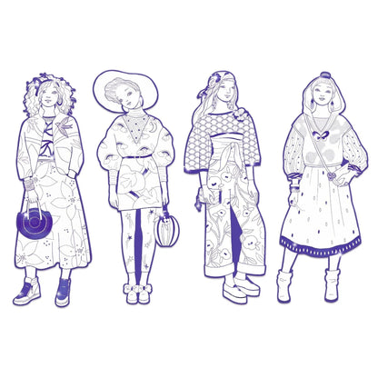 Les Demoiselles Zaho & Friends | Fashion Coloring