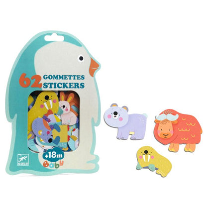 62 Gommettes Stickers | Baby Polar