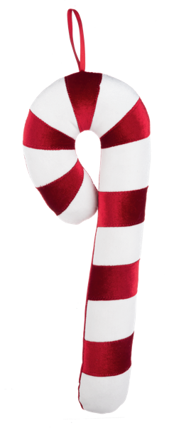 Stuffed Candy Cane Ornament