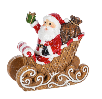 Waffle Cone Santa Figurine