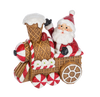 Waffle Cone Santa Figurine
