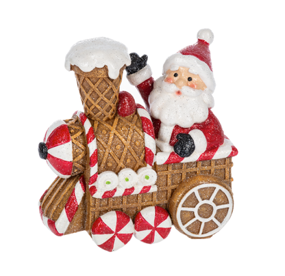 Waffle Cone Santa Figurine