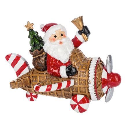 Waffle Cone Santa Figurine
