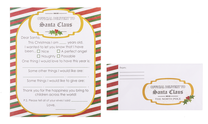 Letters To Santa + Envelope