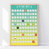 Family Movies Bucket List | Scratch Poster