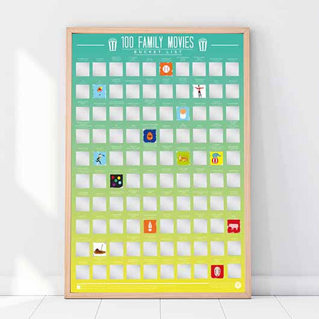 Family Movies Bucket List | Scratch Poster