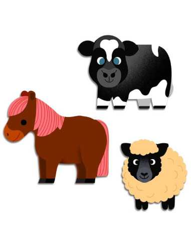 62 Gommettes Stickers | Baby Farm Animals