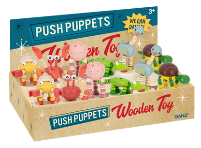 Wooden Coastal Push Puppet