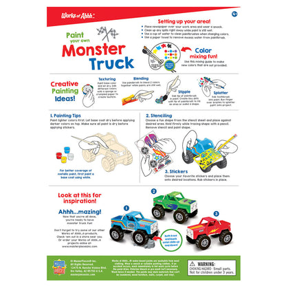 Paint Your Own - Monster Truck Kit