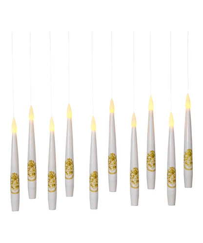 5.98" Harry Potter™ Battery Operated 10 Floating Candles With Wand Remote Light Set