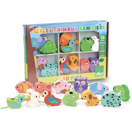 Pets Wooden String Along Beads