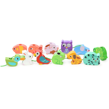 Pets Wooden String Along Beads