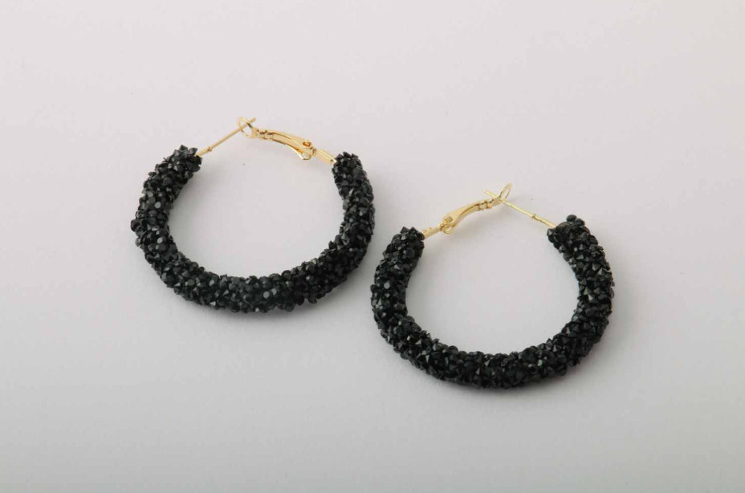 Chunky Metallic Hoop Earrings