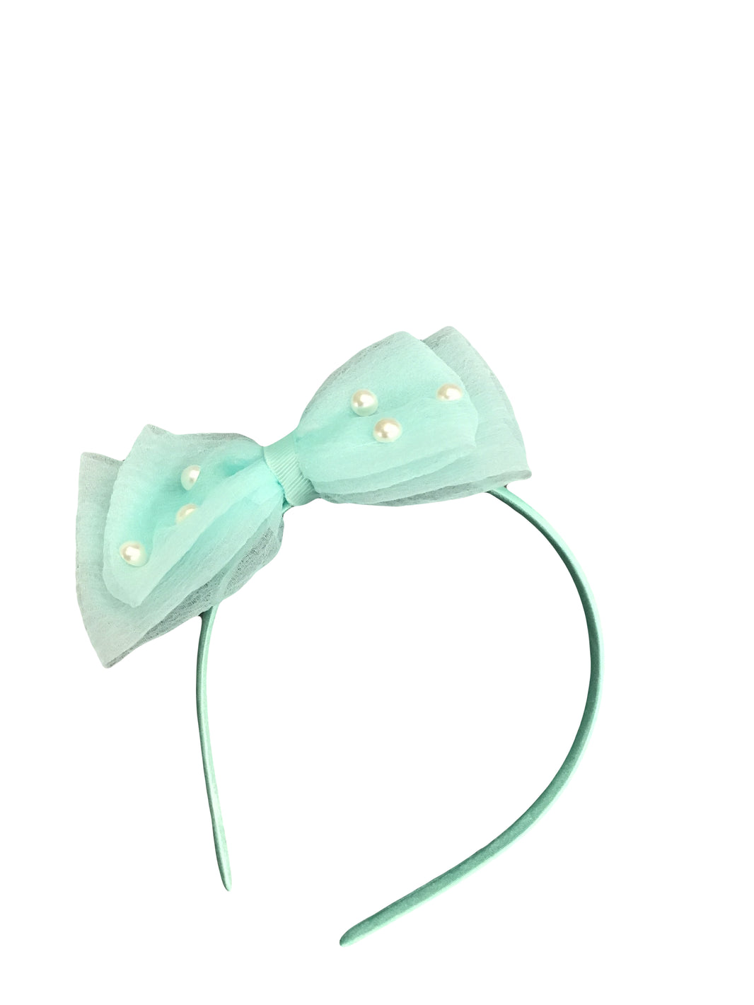 Bow Headband with Pearls