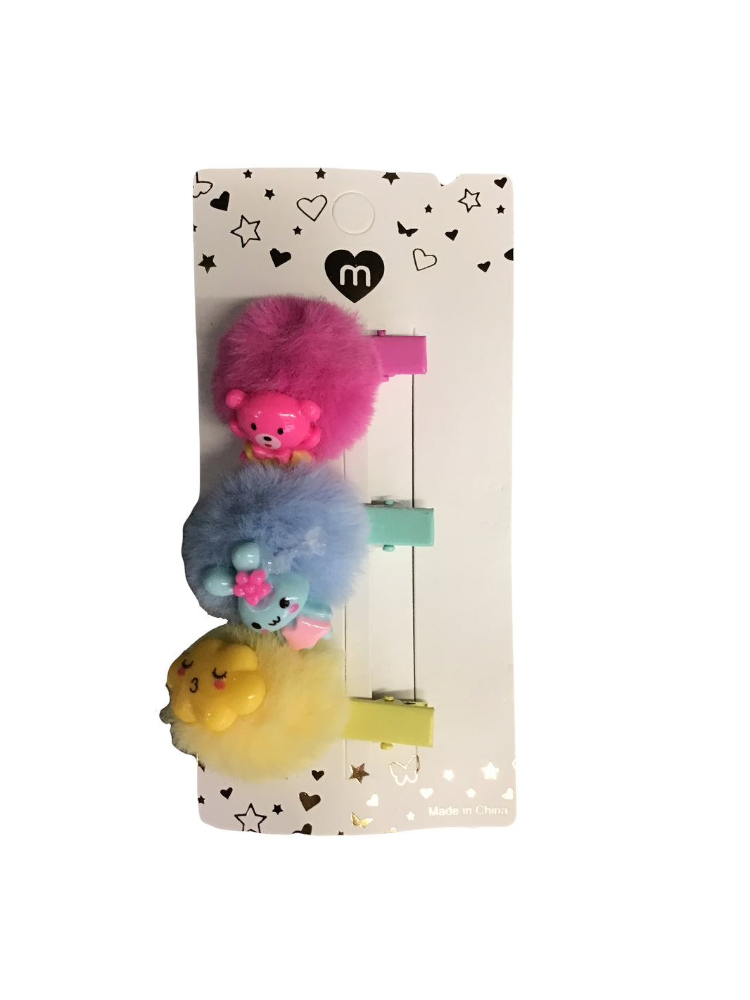Character Puff Hair Barettes