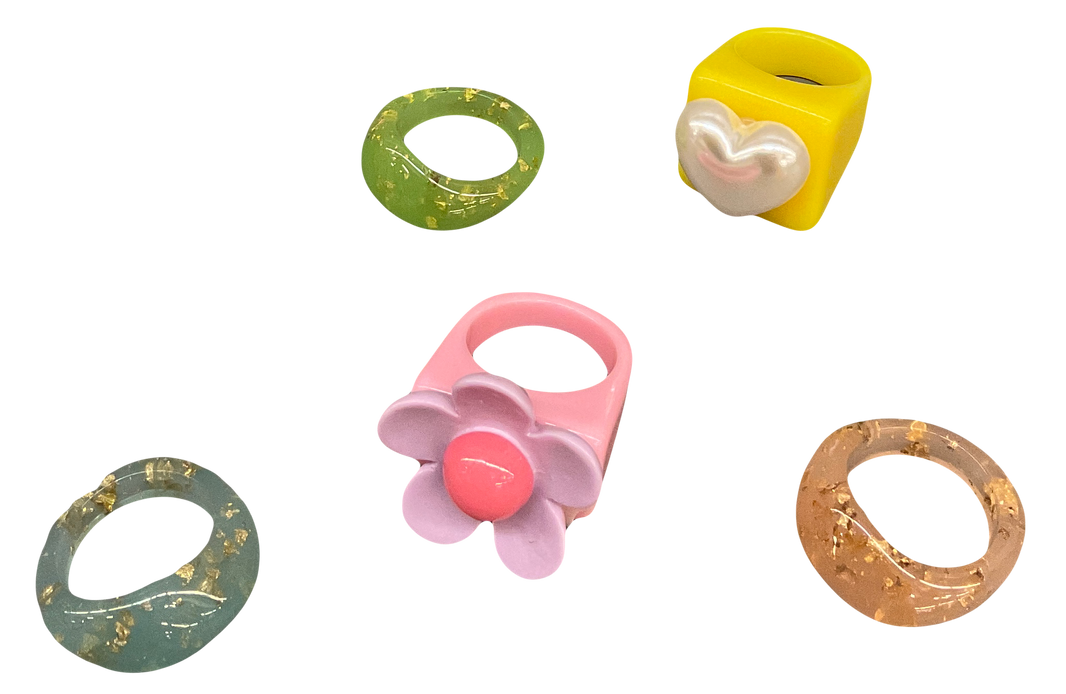 Assorted Plastic Rings