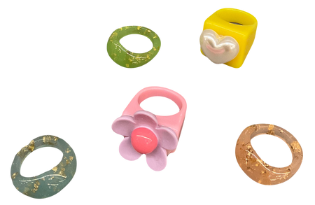 Assorted Plastic Rings