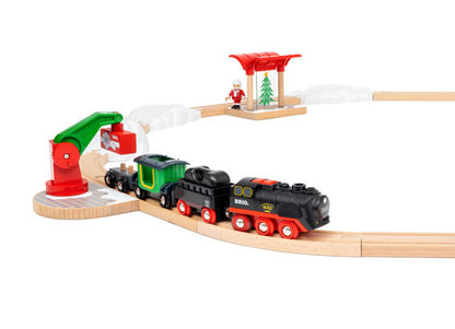 Brio 36014 Christmas Steaming Train Set
