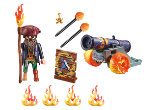 Playmobil Fire Cannon Ball Set with Pirate 71189