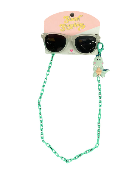 Dinosaur Sunglasses with Ear Chain