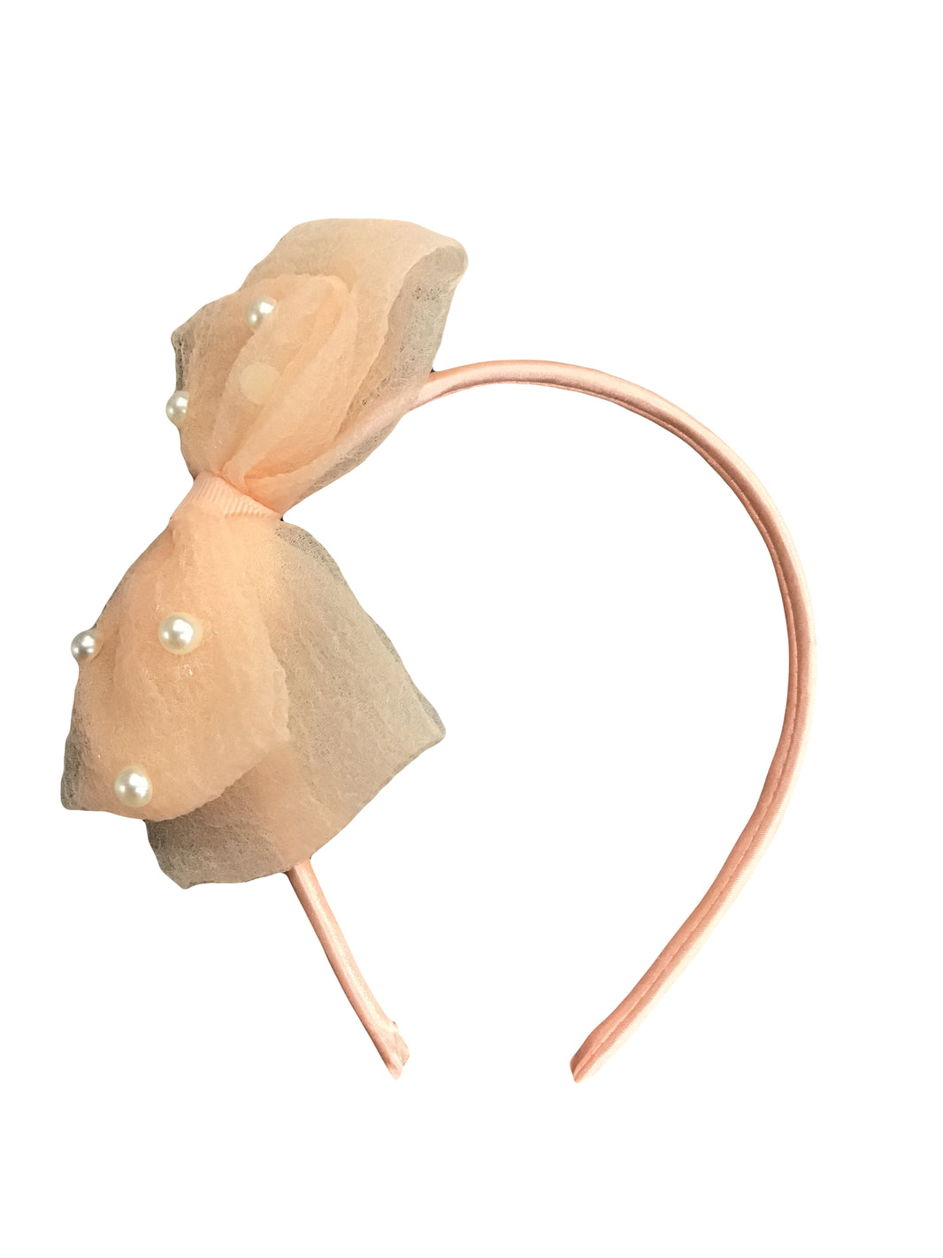 Bow Headband with Pearls
