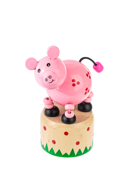 Wood Push Puppet