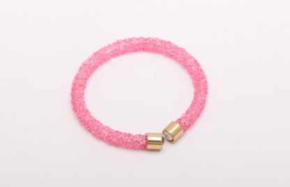 Rhinestone Gold Band Bracelet
