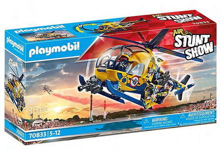 Playmobil Air Stunt Show Helicopter with Film Crew 70833