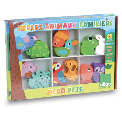 Pets Wooden String Along Beads
