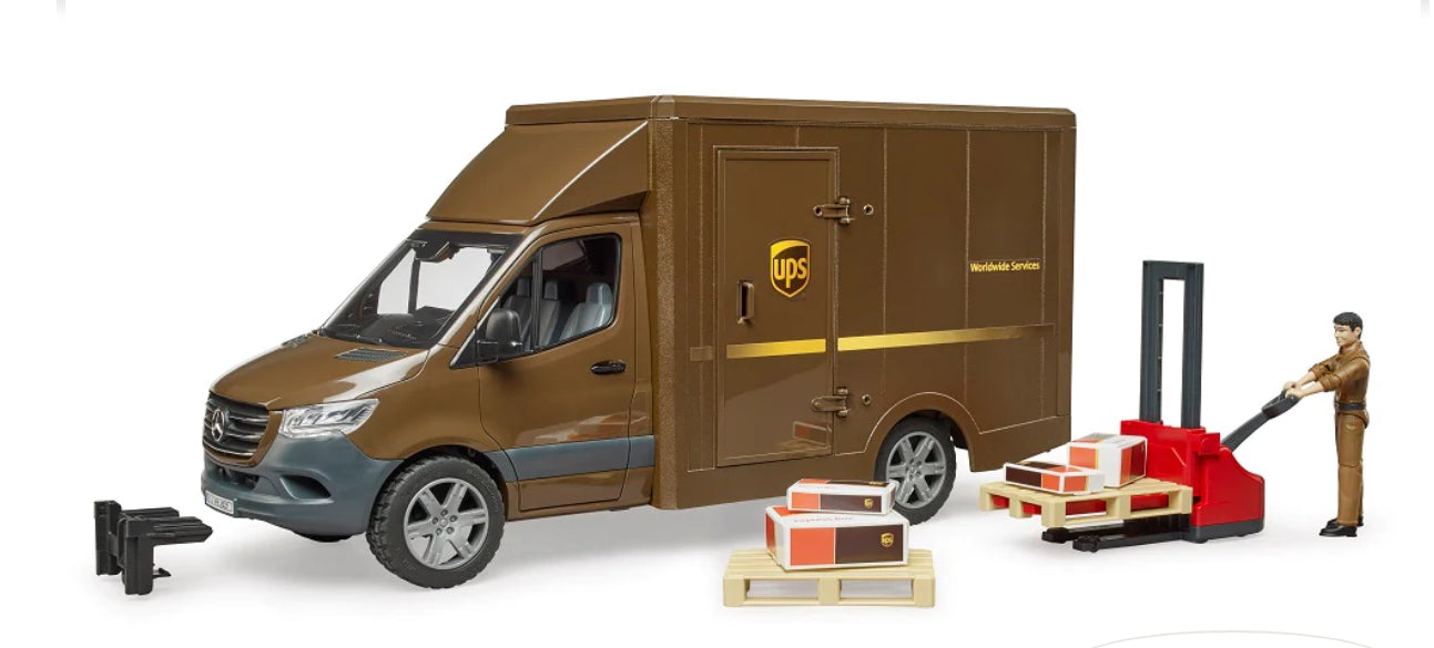 Bruder 2678 UPS Sprinter with Driver – McWhiggins Wonder Emporium