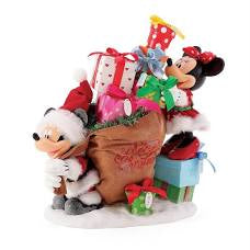 Enesco Christmas Eve Mickey and Minnie Mouse