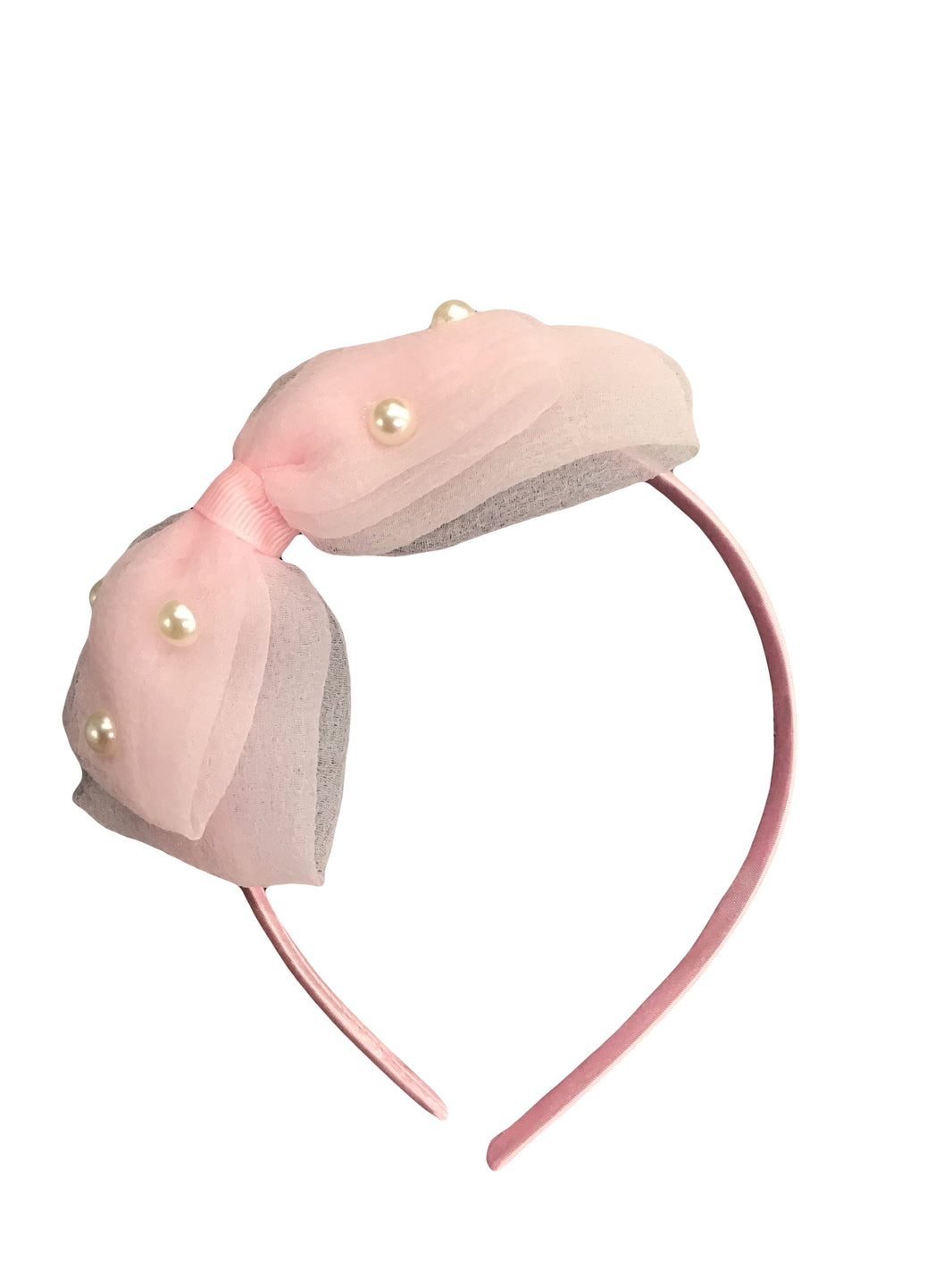 Bow Headband with Pearls