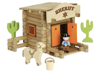 Wooden Sheriff Construction Set - 80 Pieces