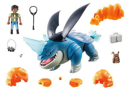 Playmobil Dragons Nine Realms: Plowhorn & D'Angelo