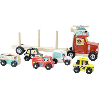 Truck and Vehicles with Vehicles Stacking Game