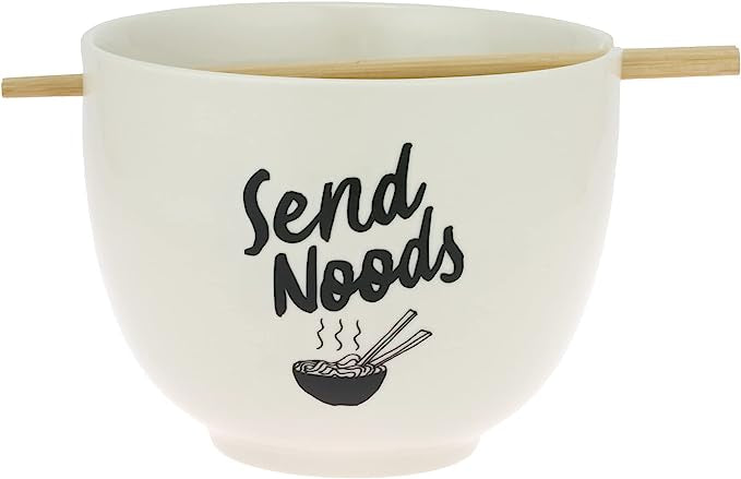 Send Noods Noodle Bowl With Chopsticks