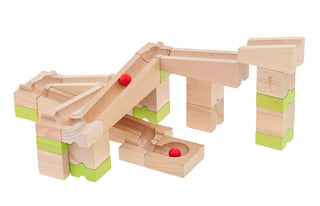 Wooden Marble Run - 40 Pieces