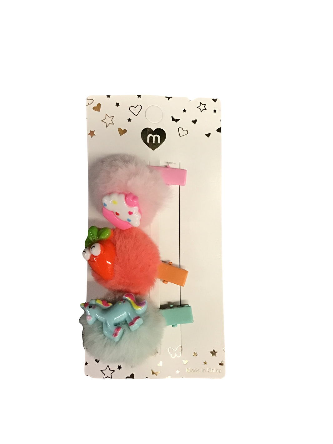 Character Puff Hair Barettes