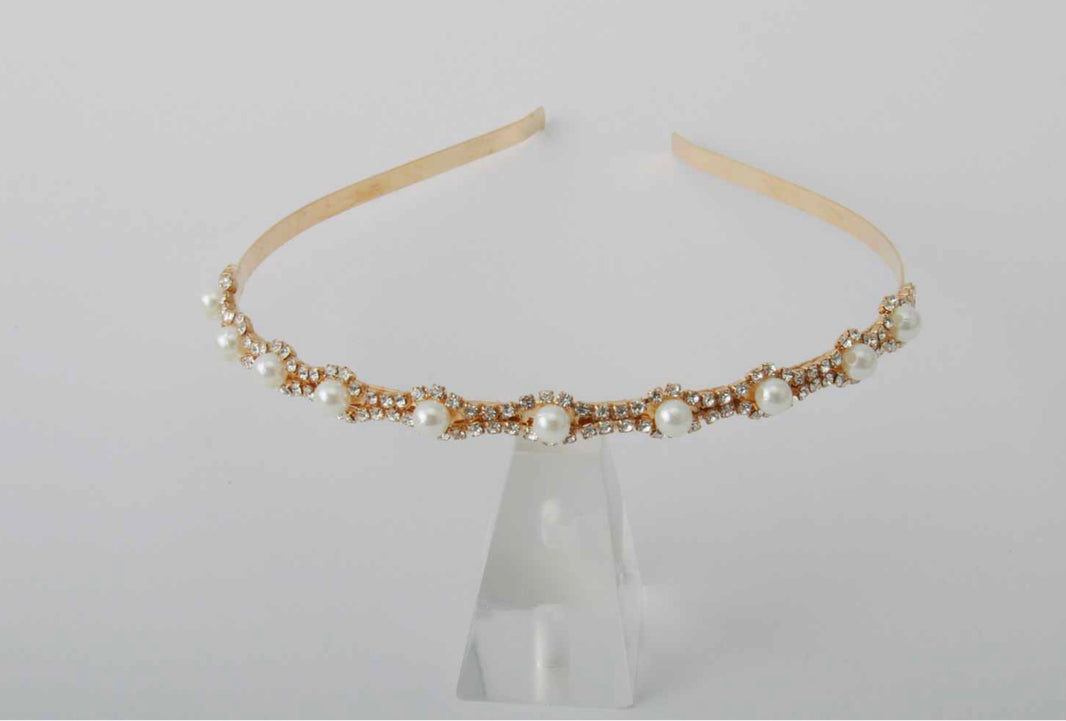 Metal Pearl Headband