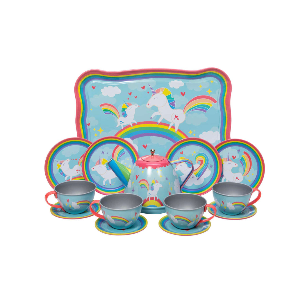 Unicorn Tin Tea Set