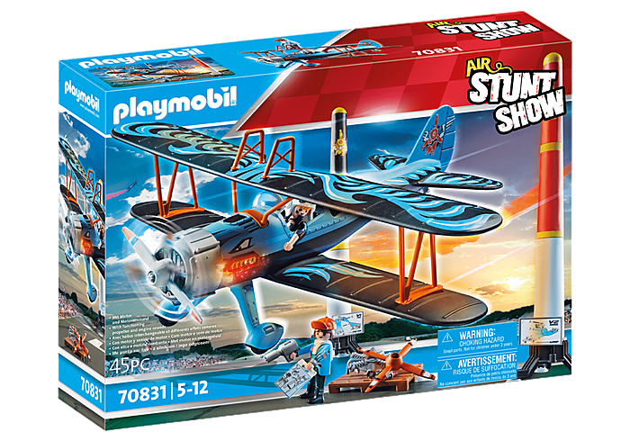 Playmobil Air Stunt Show Phoenix Biplane 70831