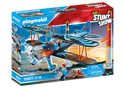 Playmobil Air Stunt Show Phoenix Biplane 70831