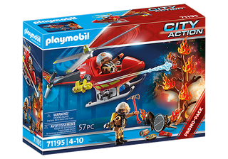 Playmobil Fire Rescue Helicopter 71195