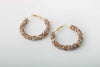 Chunky Metallic Hoop Earrings