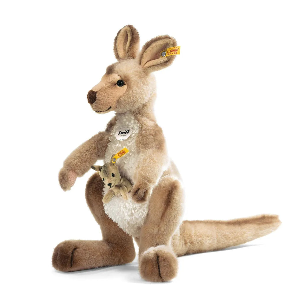 Steiff 064623 Kango Kangaroo with Baby