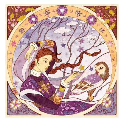 Glitter Art Agata Kawa Inspired by Alfons Mucha by Djeco
