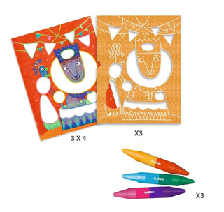 Colorful Circus Coloring Kit | Djeco