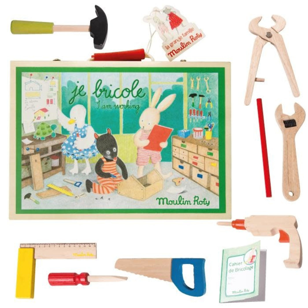Moulin Roty Wooden Tool Box Suitcase